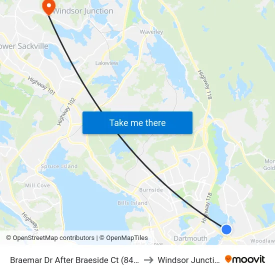 Braemar Dr After Braeside Ct (8460) to Windsor Junction map