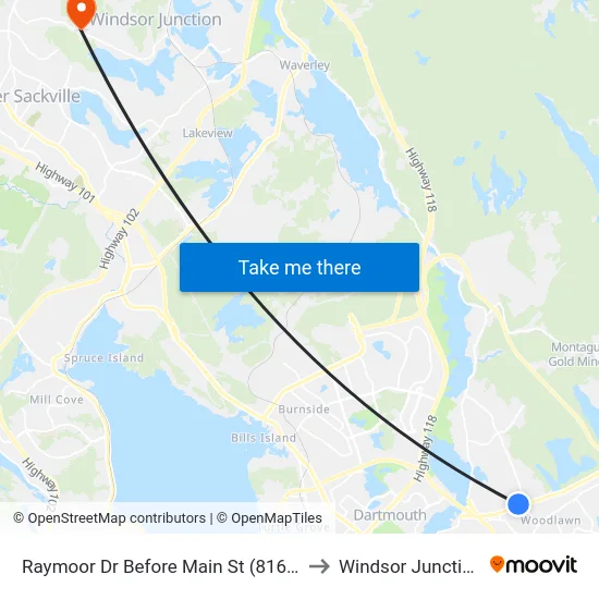 Raymoor Dr Before Main St (8162) to Windsor Junction map