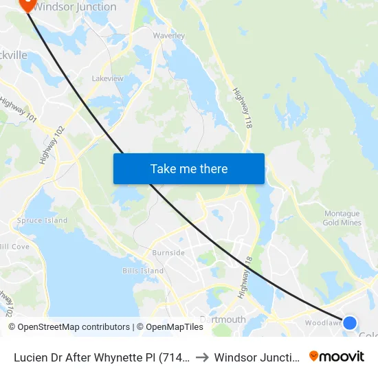 Lucien Dr After Whynette Pl (7148) to Windsor Junction map