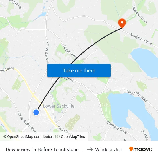 Downsview Dr Before Touchstone Ct (9001) to Windsor Junction map