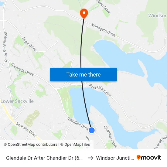 Glendale Dr After Chandler Dr (6738) to Windsor Junction map