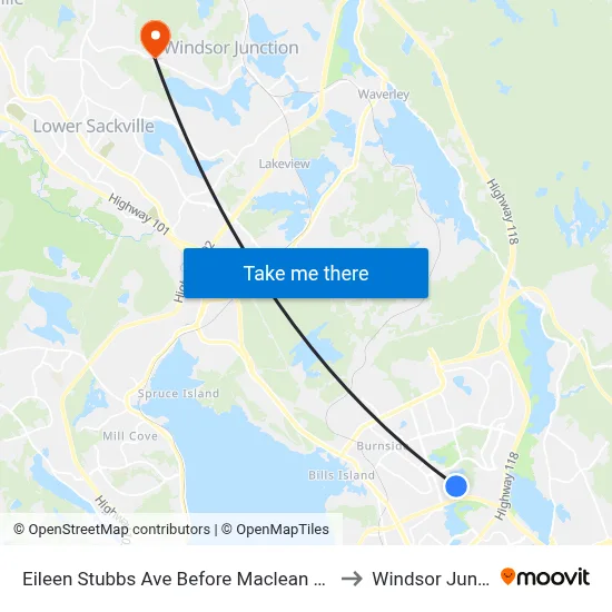 Eileen Stubbs Ave Before Maclean Ave (6641) to Windsor Junction map