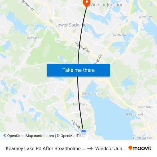 Kearney Lake Rd After Broadholme Ln (7015) to Windsor Junction map