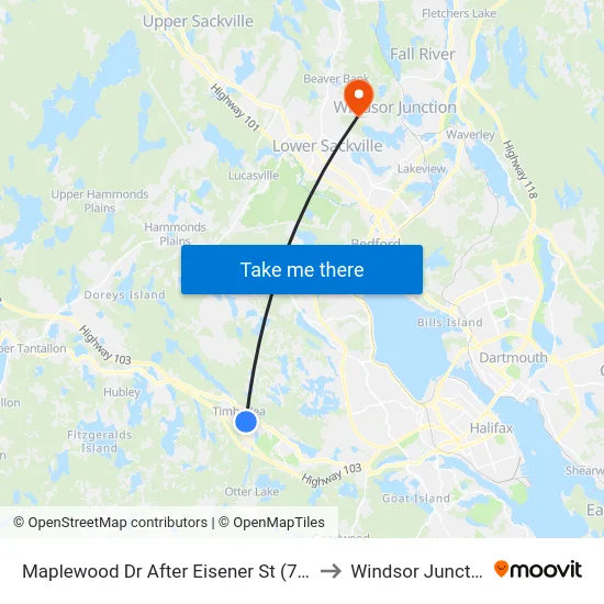 Maplewood Dr After Eisener St (7179) to Windsor Junction map