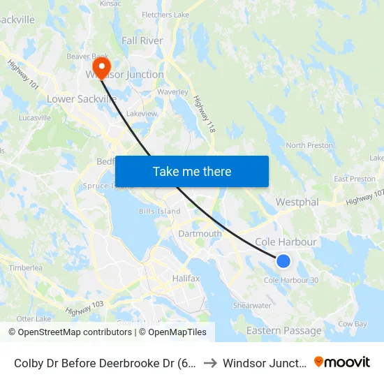 Colby Dr Before Deerbrooke Dr (6472) to Windsor Junction map