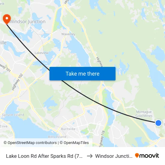 Lake Loon Rd After Sparks Rd (7101) to Windsor Junction map