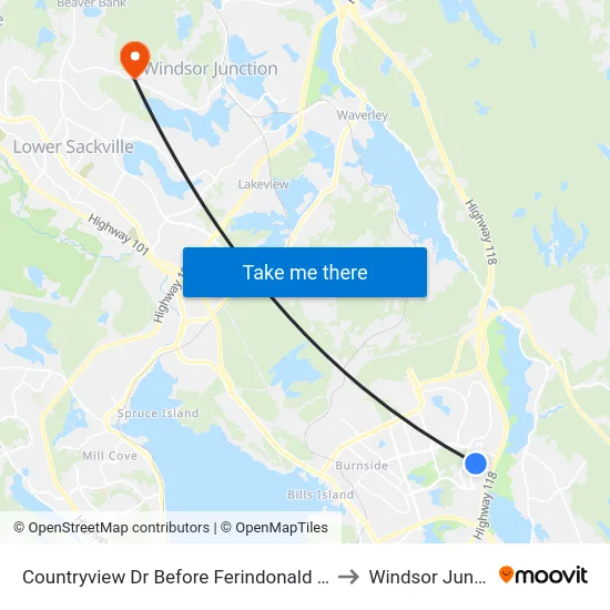 Countryview Dr Before Ferindonald Cl (8654) to Windsor Junction map