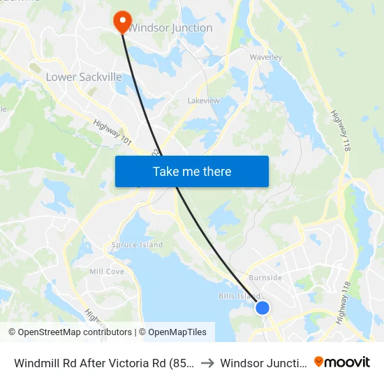 Windmill Rd After Victoria Rd (8514) to Windsor Junction map