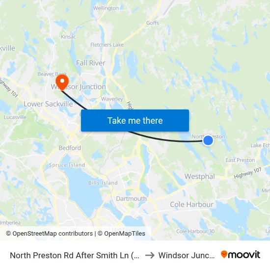 North Preston Rd After Smith Ln (7116) to Windsor Junction map