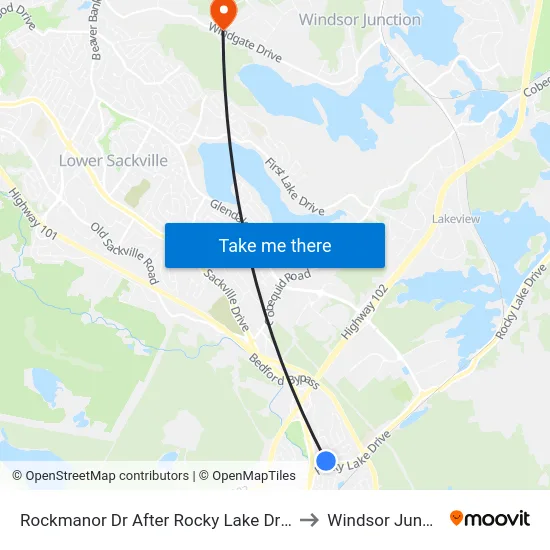Rockmanor Dr After Rocky Lake Dr (8227) to Windsor Junction map