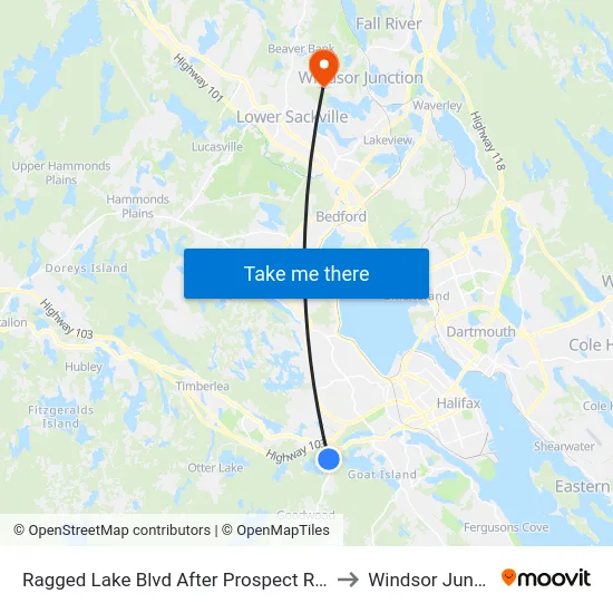Ragged Lake Blvd After Prospect Rd (8807) to Windsor Junction map