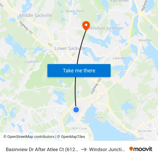 Basinview Dr After Atlee Ct (6129) to Windsor Junction map