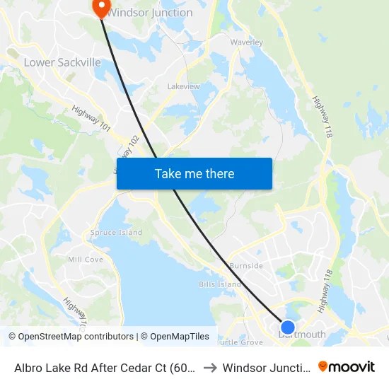 Albro Lake Rd After Cedar Ct (6017) to Windsor Junction map
