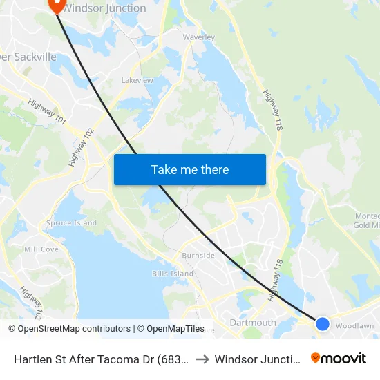 Hartlen St After Tacoma Dr (6835) to Windsor Junction map