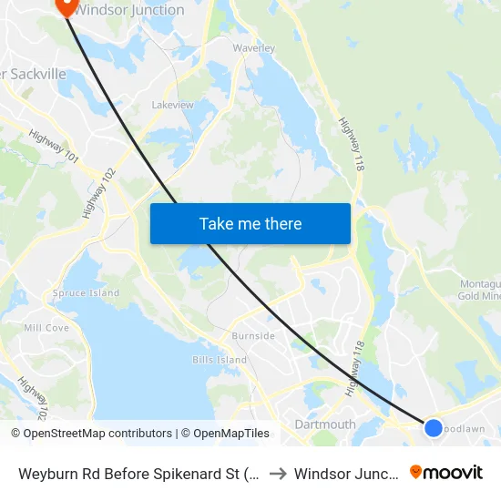 Weyburn Rd Before Spikenard St (8482) to Windsor Junction map