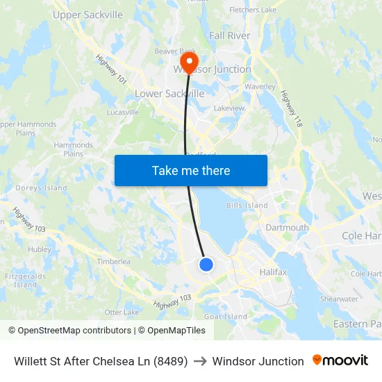 Willett St After Chelsea Ln (8489) to Windsor Junction map