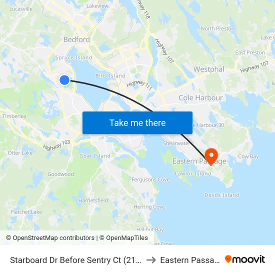 Starboard Dr Before Sentry Ct (2137) to Eastern Passage map