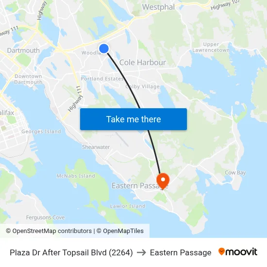Plaza Dr After Topsail Blvd (2264) to Eastern Passage map