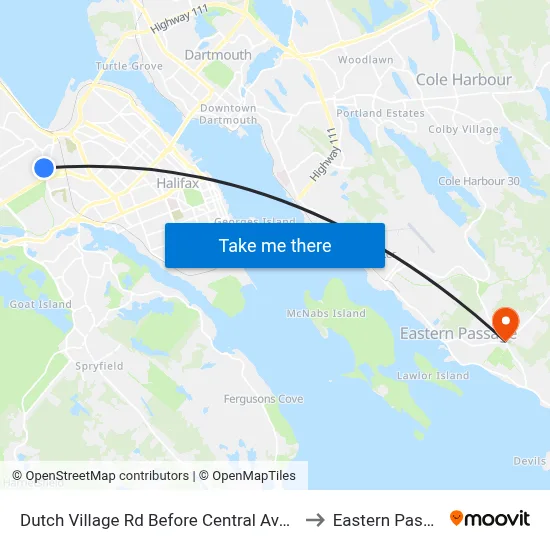 Dutch Village Rd Before Central Ave (6788) to Eastern Passage map