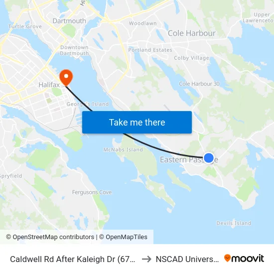 Caldwell Rd After Kaleigh Dr (6789) to NSCAD University map