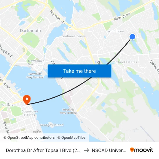 Dorothea Dr After Topsail Blvd (2204) to NSCAD University map