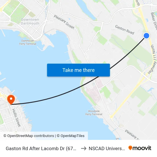Gaston Rd After Lacomb Dr (6725) to NSCAD University map