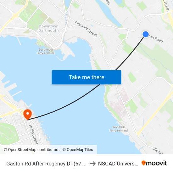 Gaston Rd After Regency Dr (6724) to NSCAD University map