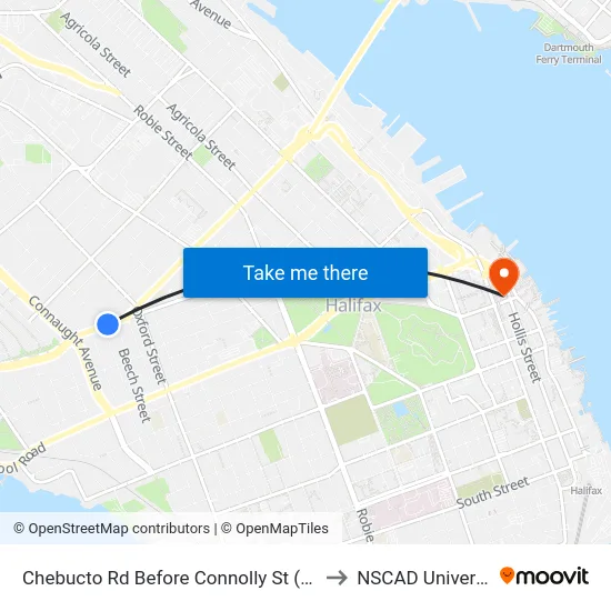 Chebucto Rd Before Connolly St (6405) to NSCAD University map