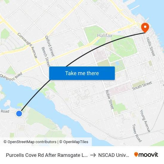 Purcells Cove Rd After Ramsgate Ln (8099) to NSCAD University map