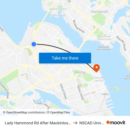 Lady Hammond Rd After Mackintosh St (7093) to NSCAD University map