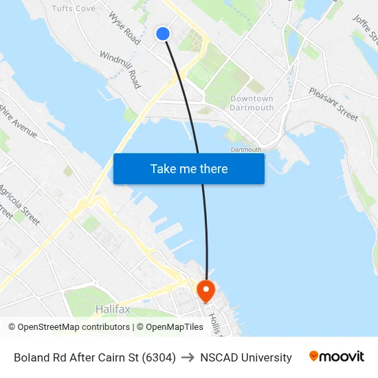 Boland Rd After Cairn St (6304) to NSCAD University map