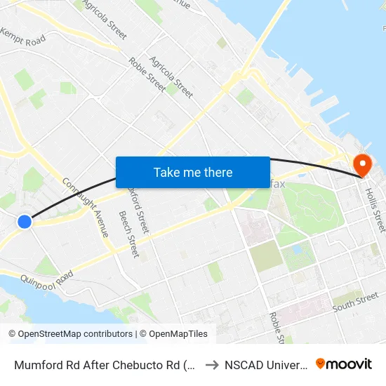 Mumford Rd After Chebucto Rd (7275) to NSCAD University map