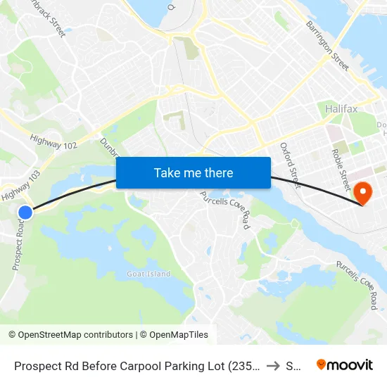 Prospect Rd Before Carpool Parking Lot (2353) to SMU map