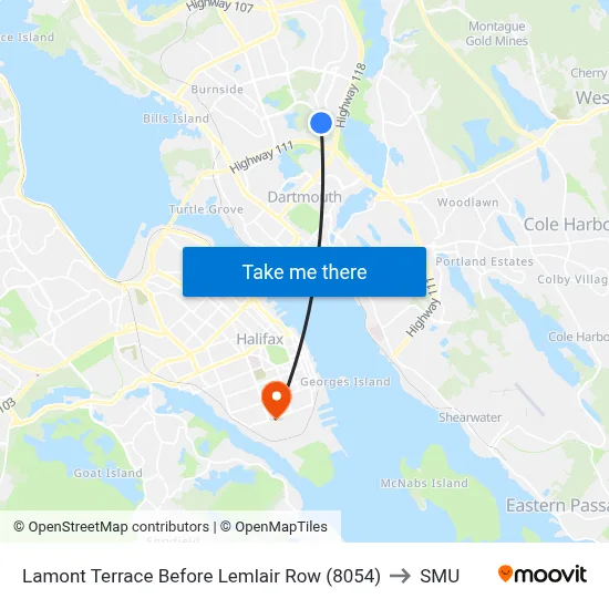 Lamont Terrace Before Lemlair Row (8054) to SMU map