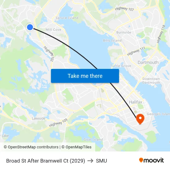 Broad St After Bramwell Ct (2029) to SMU map
