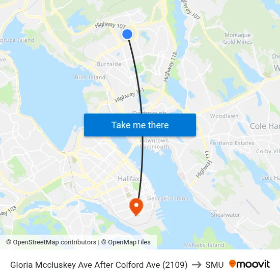 Gloria Mccluskey Ave After Colford Ave (2109) to SMU map