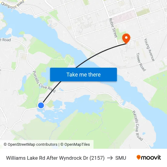 Williams Lake Rd After Wyndrock Dr (2157) to SMU map