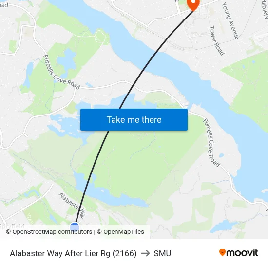 Alabaster Way After Lier Rg (2166) to SMU map