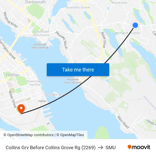 Collins Grv Before Collins Grove Rg (2269) to SMU map