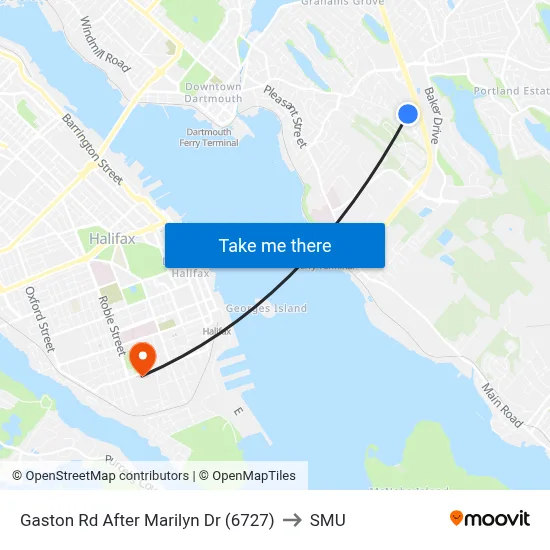 Gaston Rd After Marilyn Dr (6727) to SMU map
