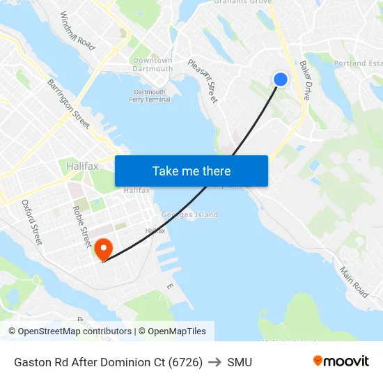 Gaston Rd After Dominion Ct (6726) to SMU map