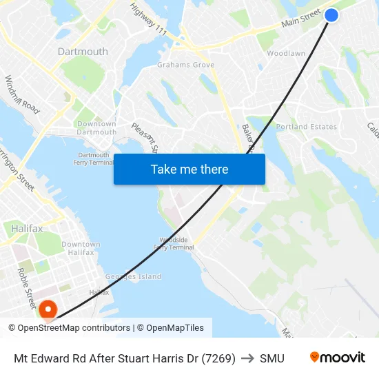 Mt Edward Rd After Stuart Harris Dr (7269) to SMU map
