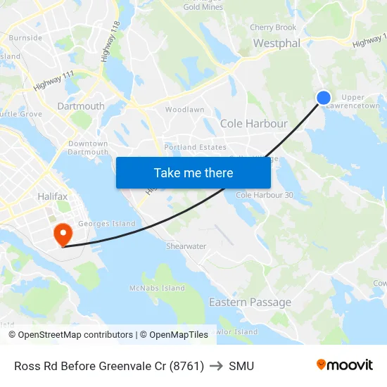 Ross Rd Before Greenvale Cr (8761) to SMU map