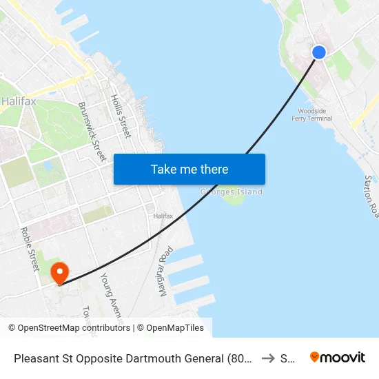 Pleasant St Opposite Dartmouth General (8010) to SMU map