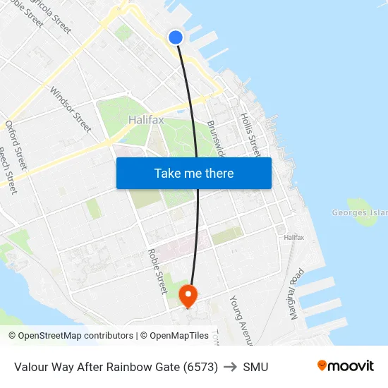Valour Way After Rainbow Gate (6573) to SMU map