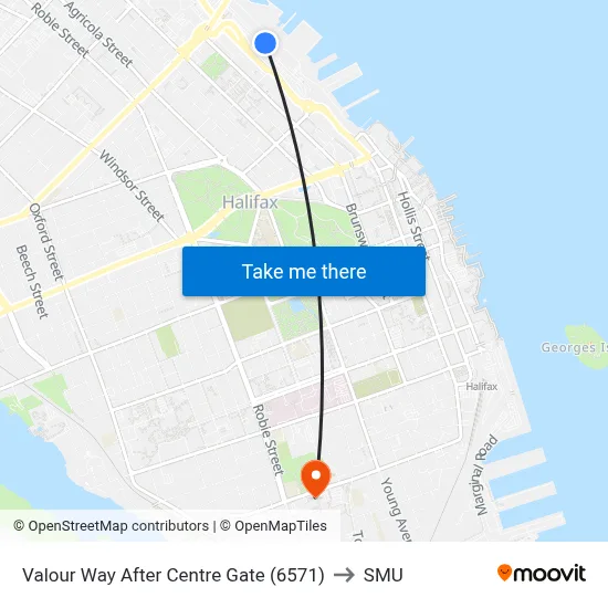 Valour Way After Centre Gate (6571) to SMU map