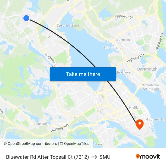 Bluewater Rd After Topsail Ct (7212) to SMU map
