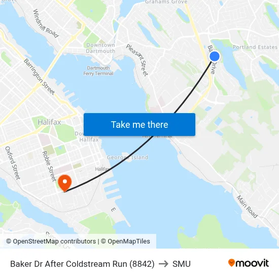 Baker Dr After Coldstream Run (8842) to SMU map