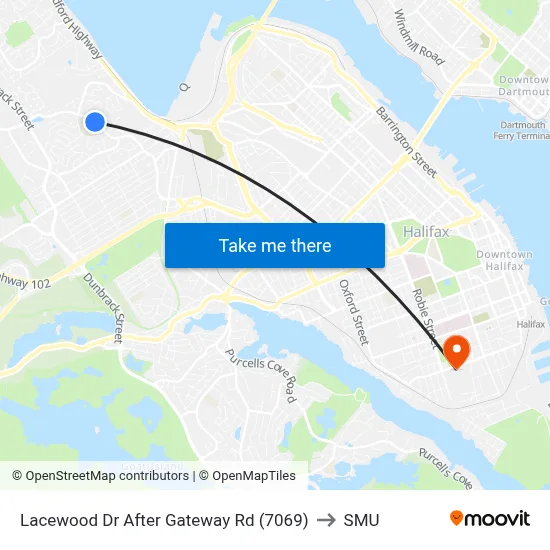 Lacewood Dr After Gateway Rd (7069) to SMU map