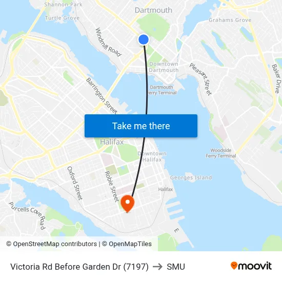 Victoria Rd Before Garden Dr (7197) to SMU map